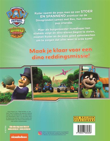Grote foto de pups en de verdwenen dino eieren paw patrol boeken overige boeken