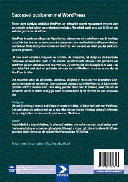 Grote foto succesvol publiceren met wordpress boeken informatica computer