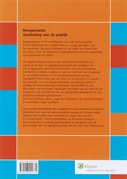 Grote foto reorganisaties actueel recht voor p o boeken overige boeken