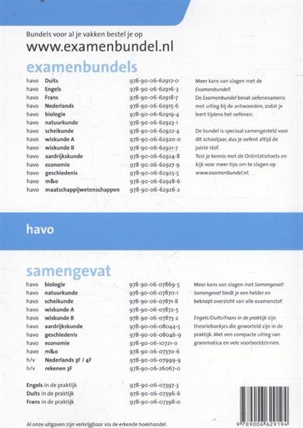 Grote foto examenbundel havo biologie 2016 2017 boeken overige boeken
