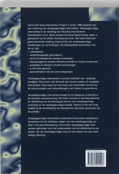 Grote foto verpleegkundige interventies boeken wetenschap