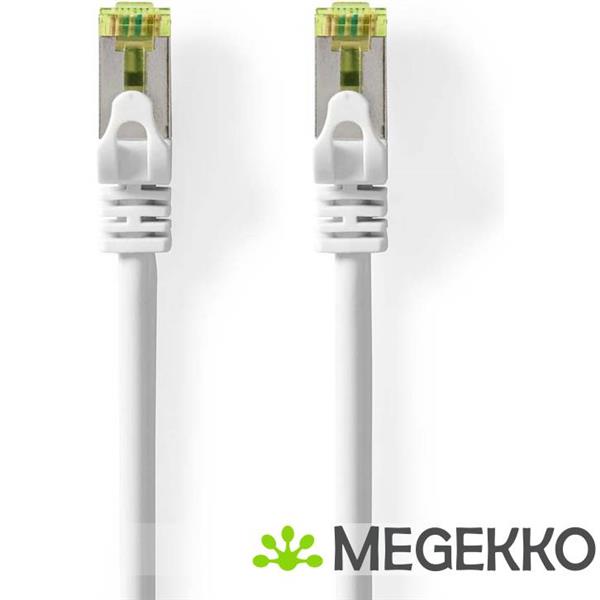 Grote foto cat7 netwerkkabel s ftp rj45 male rj45 male 15.0 m snagless rond lszh wit label computers en software netwerkkaarten routers en switches