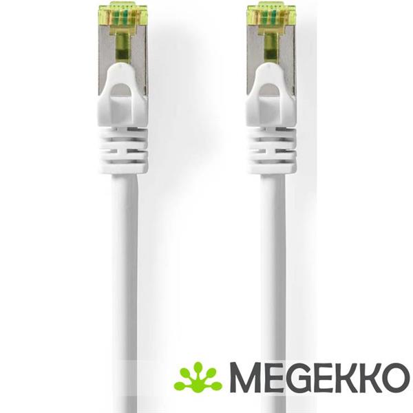 Grote foto cat7 netwerkkabel s ftp rj45 male rj45 male 15.0 m snagless rond lszh wit label computers en software netwerkkaarten routers en switches