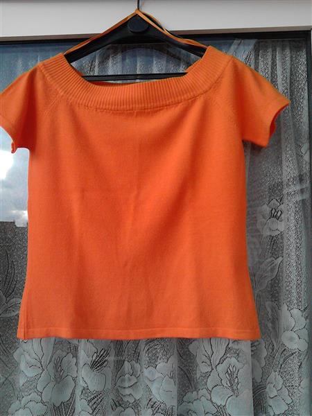 Grote foto t shirt oranje kleding dames t shirts