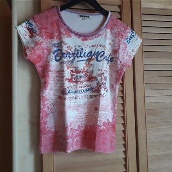 Grote foto t shirt rose kleding dames t shirts
