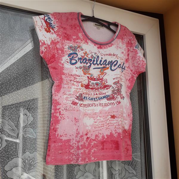 Grote foto t shirt rose kleding dames t shirts