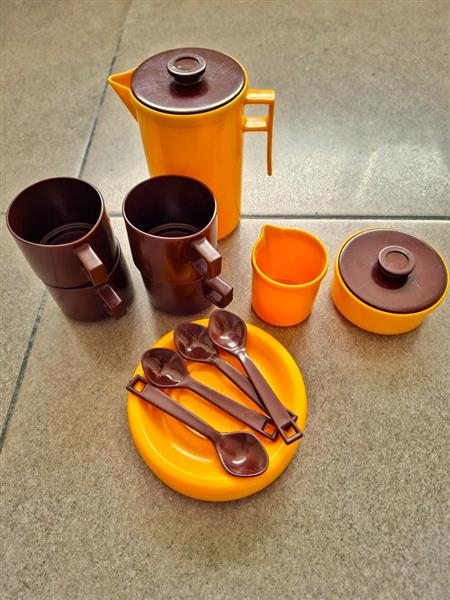 Grote foto vintage koffieservies jaren 60 kinderen en baby speelgoed voor meisjes