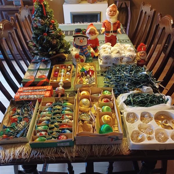 Grote foto box vol met allerhande kerstdecoratie. huis en inrichting overige huis en inrichting