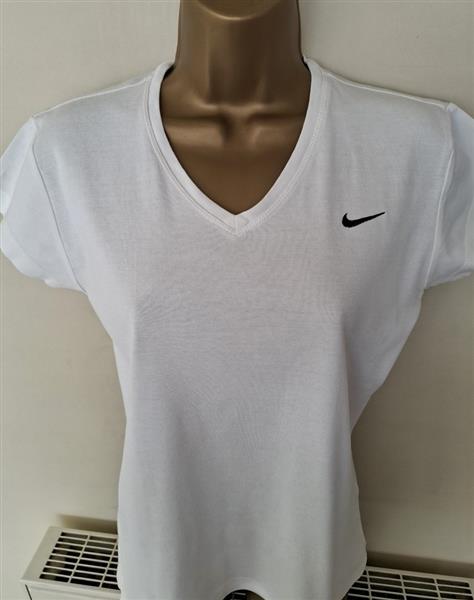 Grote foto vintage wit nike t shirt met v hals 40 42 kleding dames t shirts