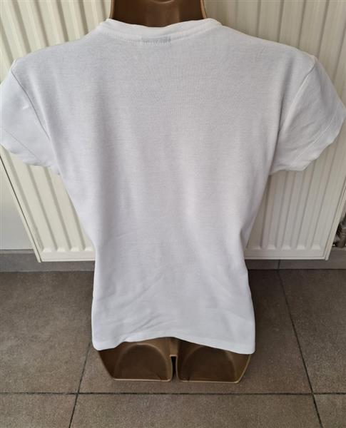 Grote foto vintage wit nike t shirt met v hals 40 42 kleding dames t shirts