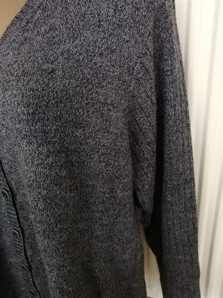 Grote foto antracietgrijs gemeleerde cardigan maat 48 50 kleding dames truien en vesten