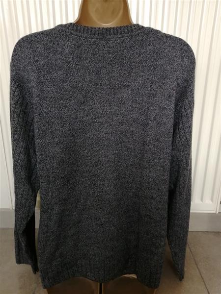 Grote foto antracietgrijs gemeleerde cardigan maat 48 50 kleding dames truien en vesten