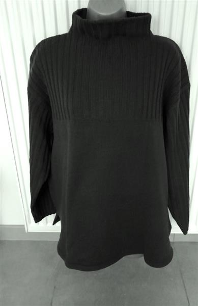Grote foto trui met opstaande rolkraag in prachtig kakigroen kleding dames truien en vesten