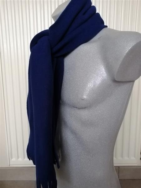Grote foto koningsblauwe polartec fleece sjaal van dunlop kleding heren mutsen sjaals en handschoenen