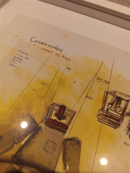 Grote foto cosmogolem koen van mechelen antiek en kunst modern