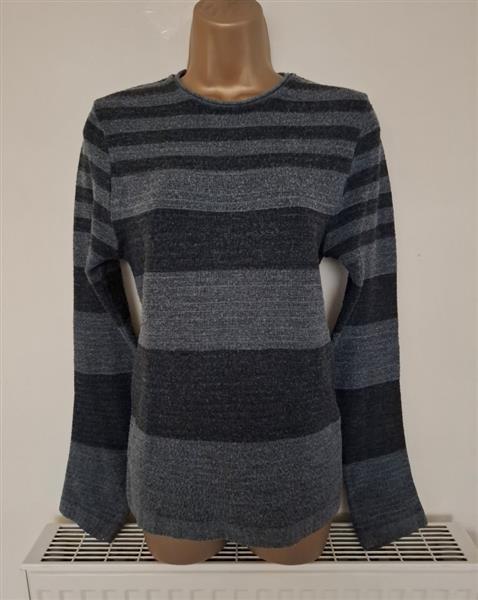 Grote foto elegante donkergrijze lange aanpassende trui 36 38 kleding dames truien en vesten