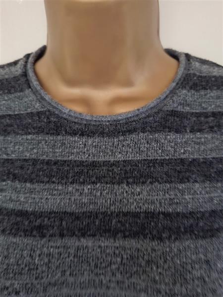 Grote foto elegante donkergrijze lange aanpassende trui 36 38 kleding dames truien en vesten