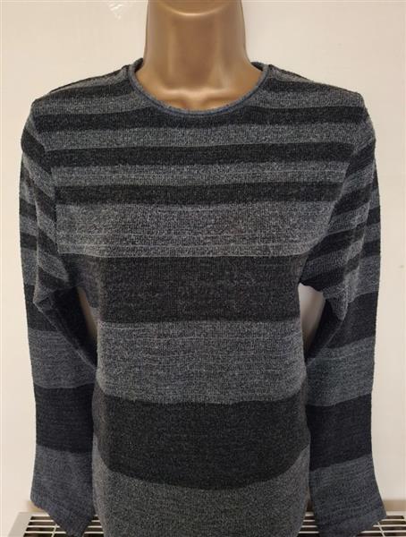 Grote foto elegante donkergrijze lange aanpassende trui 36 38 kleding dames truien en vesten