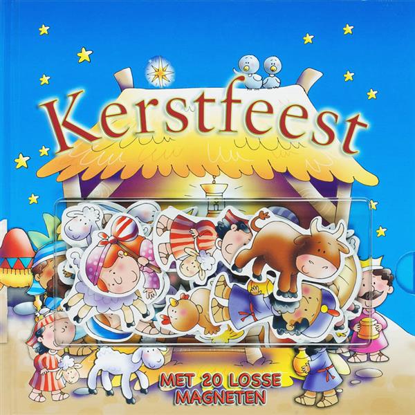 Grote foto kerstfeest met 20 losse magneten boeken overige boeken