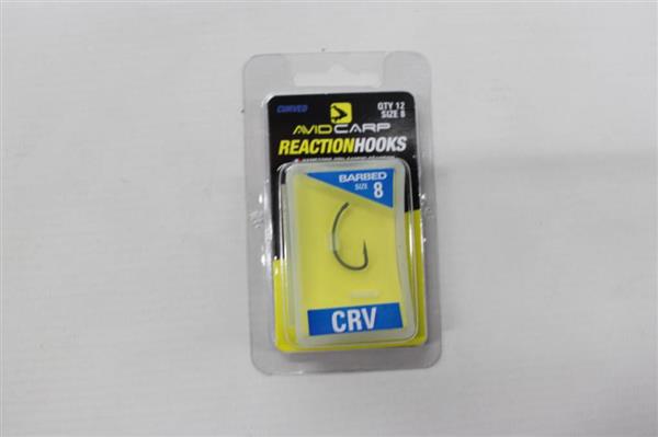 Grote foto avid carp curve shank hooks barbed 12 st karperhaken sport en fitness vissport