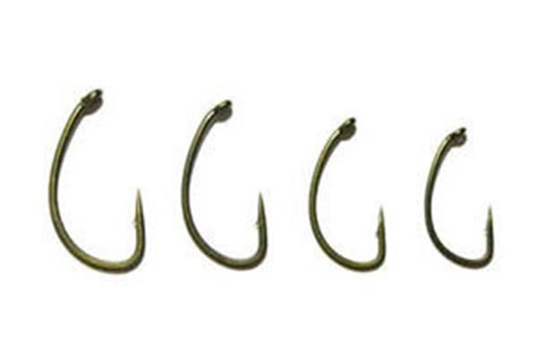 Grote foto avid carp curve shank hooks barbed 12 st karperhaken sport en fitness vissport