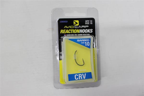 Grote foto avid carp curve shank hooks barbed 12 st karperhaken sport en fitness vissport