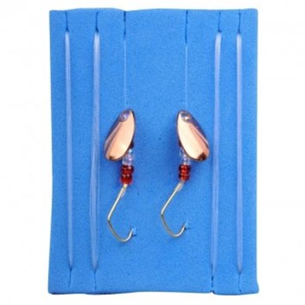 Grote foto spro trout spin leader mirror 0.20mm 120cm haakmaat 8 2 st kleur koper sport en fitness vissport