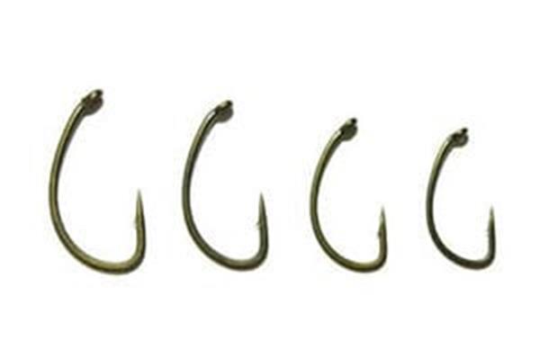 Grote foto avid carp curve shank hooks barbed 12 st karperhaken sport en fitness vissport