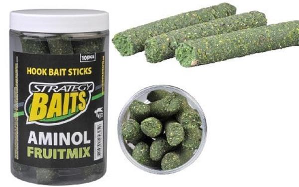 Grote foto strategy baits hookbait sticks 16mm 10 st aminol fruitmix sport en fitness vissport