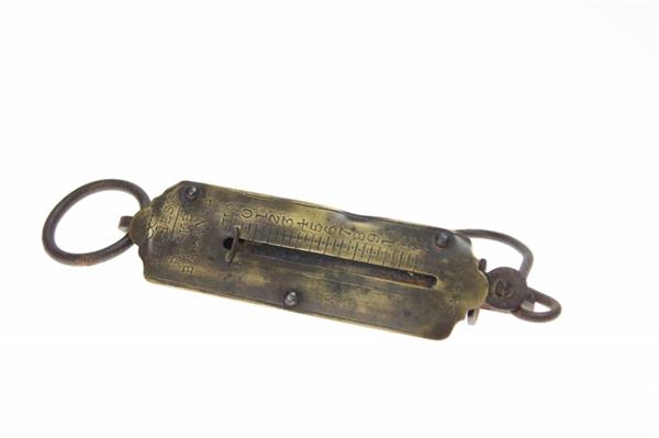 Grote foto hughes koperen pocket balance vintage weegschaal sport en fitness vissport