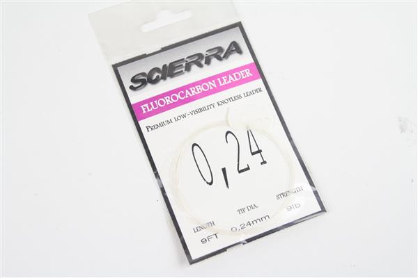 Grote foto scierra fluorocarbon leader 270cm 0.14mm 3 lb sport en fitness vissport