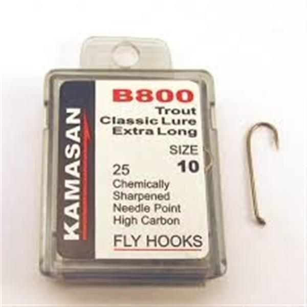 Grote foto kamasan b800 trout classic lure extra long 25 st vlieghaken sport en fitness vissport