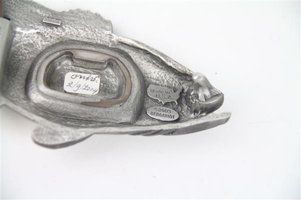 Grote foto bergamot bass belt buckle made in usa gesp kleding heren broeken