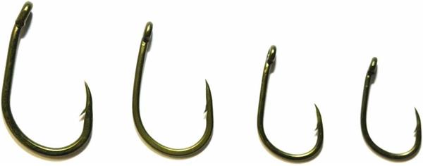 Grote foto avid carp reaction hooks wdg wide gape barbed 12 st karperhaken sport en fitness vissport