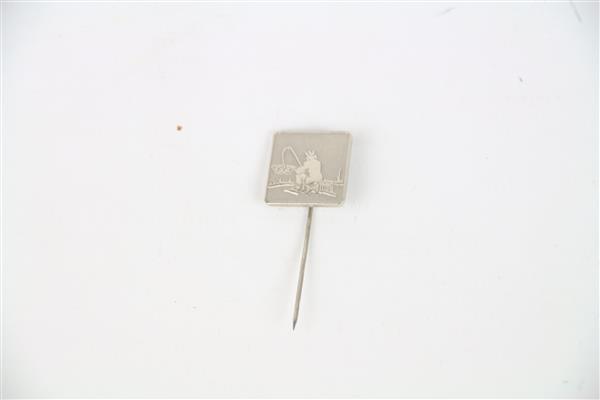 Grote foto zilver kleurige metalen visser speld sport en fitness vissport