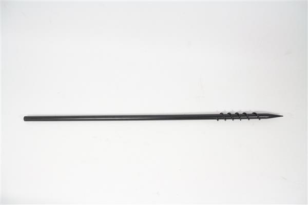Grote foto stalen bankstick screw end zwart sport en fitness vissport