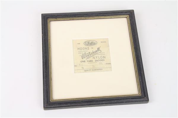 Grote foto ingelijste vintage verpakking van mitchell haken sport en fitness vissport