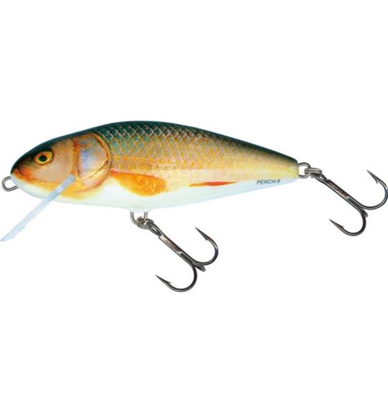 Grote foto salmo perch floating sdr 12 cm plug holographic perch sport en fitness vissport