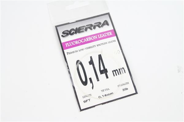 Grote foto scierra fluorocarbon leader 270cm 0.14mm 3 lb sport en fitness vissport