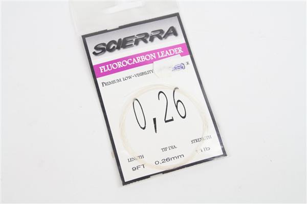 Grote foto scierra fluorocarbon leader 270cm 0.14mm 3 lb sport en fitness vissport