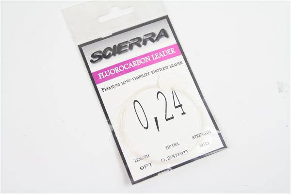 Grote foto scierra fluorocarbon leader 270cm 0.14mm 3 lb sport en fitness vissport