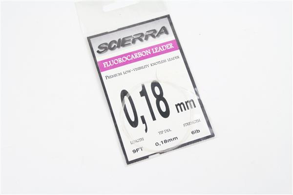 Grote foto scierra fluorocarbon leader 270cm 0.14mm 3 lb sport en fitness vissport