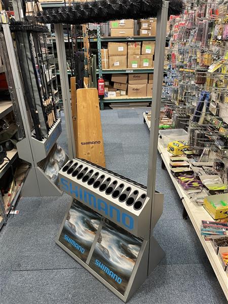 Grote foto shimano hengelrek metaal voor 26 52 hengels sport en fitness vissport