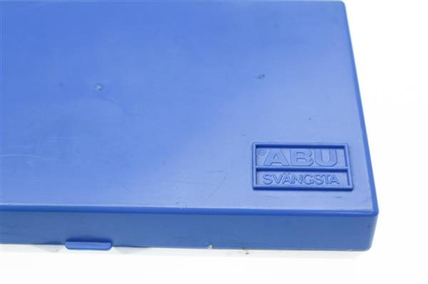 Grote foto abu tacklebox small gevuld met vintage 8 abu lepels spinners sport en fitness vissport