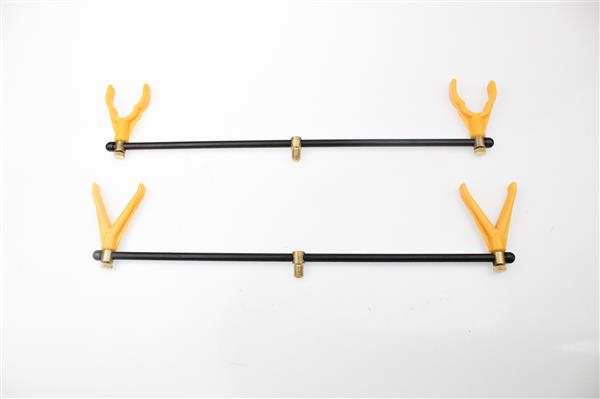 Grote foto dam alu 2 rod buzzerbar met verstelbare rod rests sport en fitness vissport