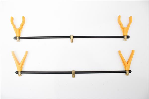 Grote foto dam alu 2 rod buzzerbar met verstelbare rod rests sport en fitness vissport