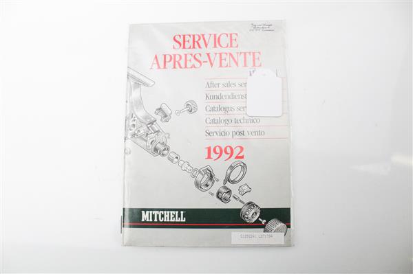 Grote foto mitchell service catalogus 1992 service apres vente after sales service sport en fitness vissport