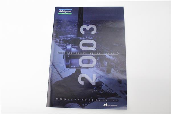 Grote foto shakespeare catalogus 2003 sport en fitness vissport