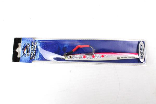 Grote foto williamson high speed vertical jig benthos 100 gr pilker green sport en fitness vissport