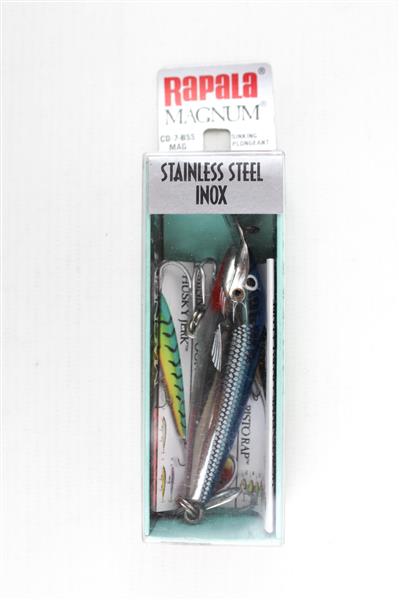 Grote foto rapala magnum bss mag blue stainless steel inox sinking plug cd 7 7cm 12g sport en fitness vissport